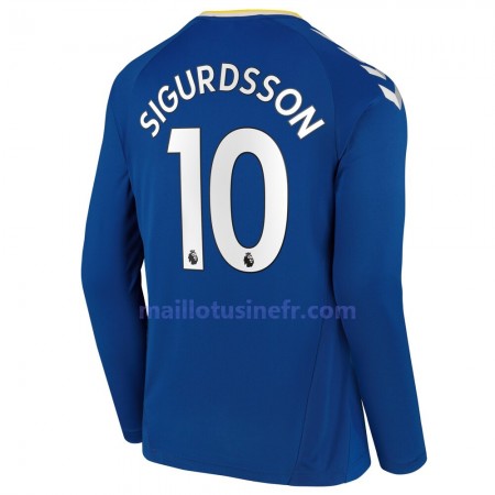 Maillot de Foot Everton Gylfi Sigurosson 10 Domicile 2021-22 Manches Longues